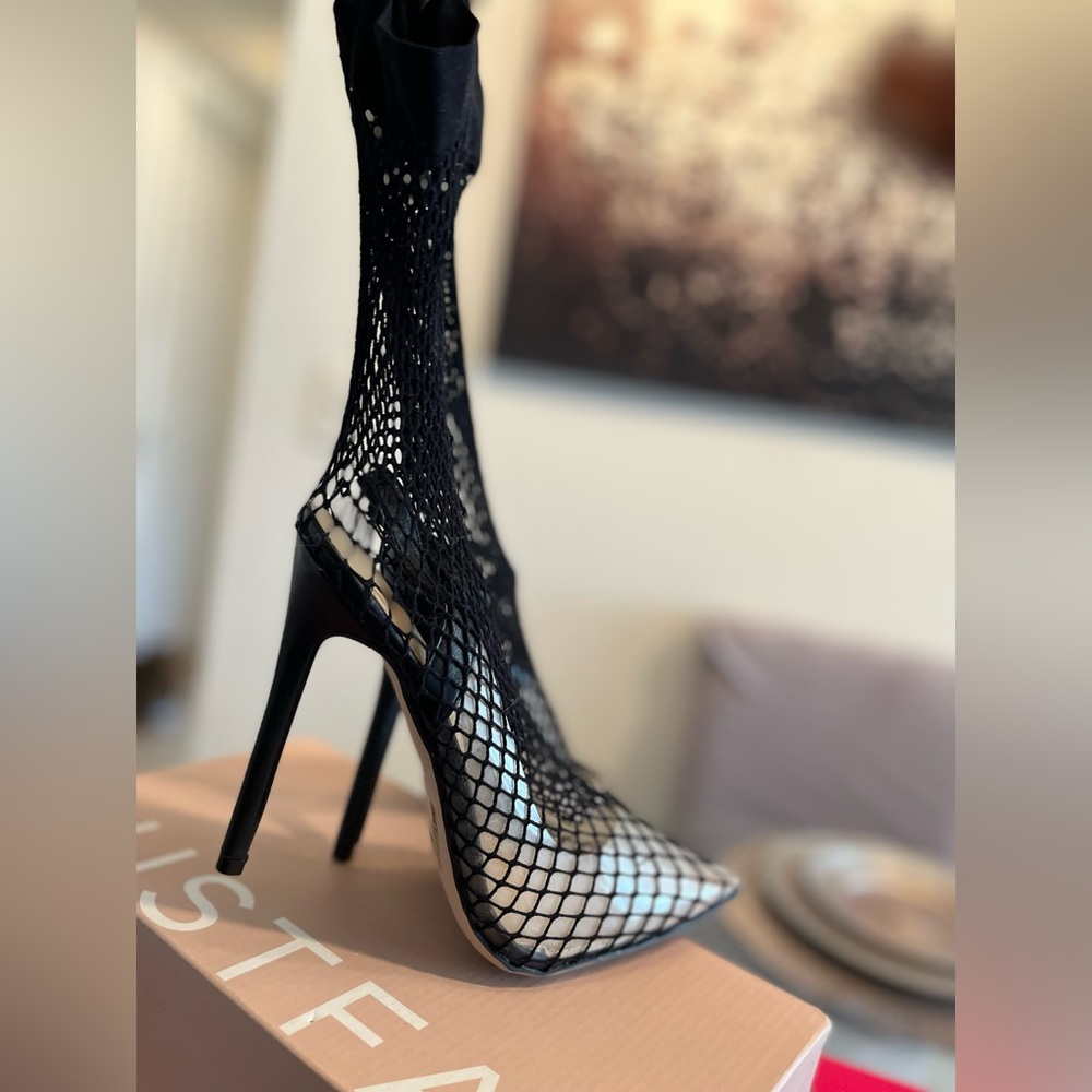 Fishnet heels
